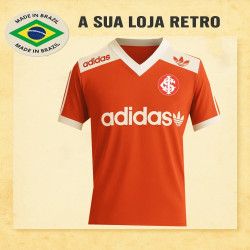 Camisa retrô Internacional Vermelha Treino