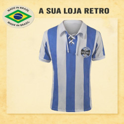 Camisa retrô Grêmio cordinha