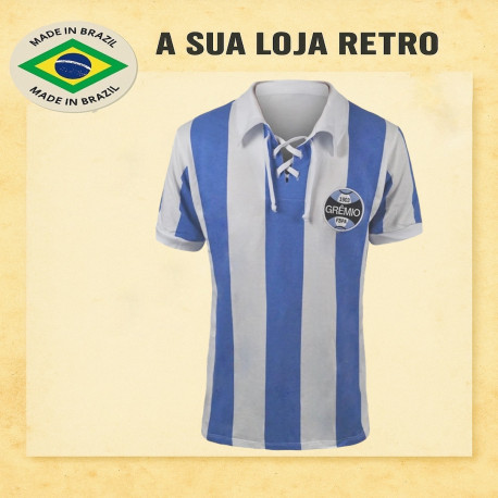Camisa retrô Grêmio cordinha