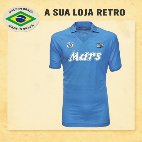 Camisa Retrô Napoli Mars azul 1988 - ITA
