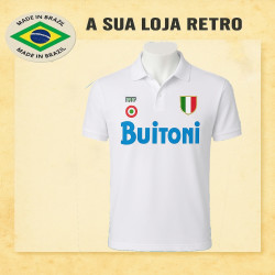 Camisa Retrô Napoli Mars branca 1988- 89 - ITA