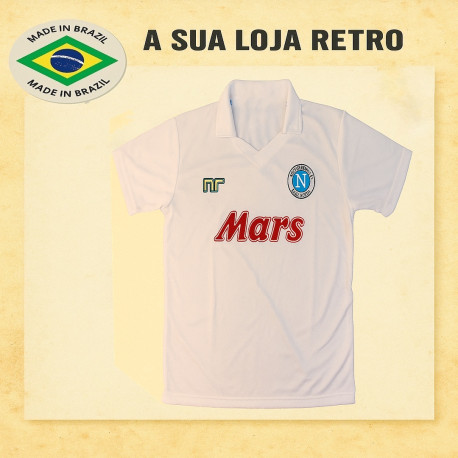 Camisa Retrô Napoli Mars vermelha ML - ITA