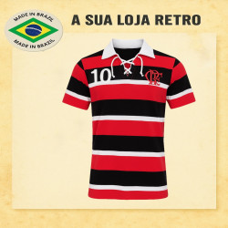 Camisa retrô Flamengo Cobra coral n 10