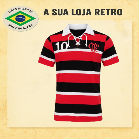 Camisa retrô Flamengo Cobra coral n 10