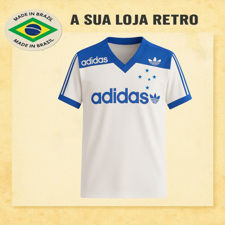 Camisa retrô Cruzeiro Treino Branca