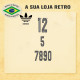 Camisa retro São Paulo Dourado Gola Polo