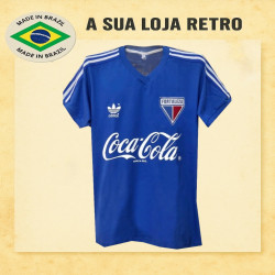 Camisa Retrô Fortaleza azul coca cola comemorativa