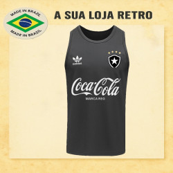 Regata retrô Preta botafogo Coca Cola
