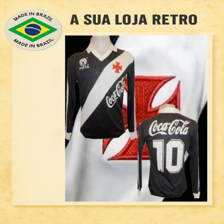 Camisa retrô Vasco da Gama finta ML - 1989