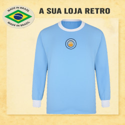 Camisa retrô Manchester City ML 1970 - ENG