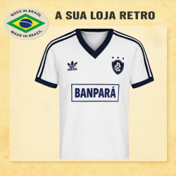 Camisa retrô Remo Branca Banpara - 1986