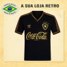 Camisa retrô Botafogo Gola V Dourado