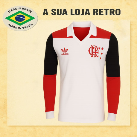 Camisa retrô Flamengo - 1981 manga longa