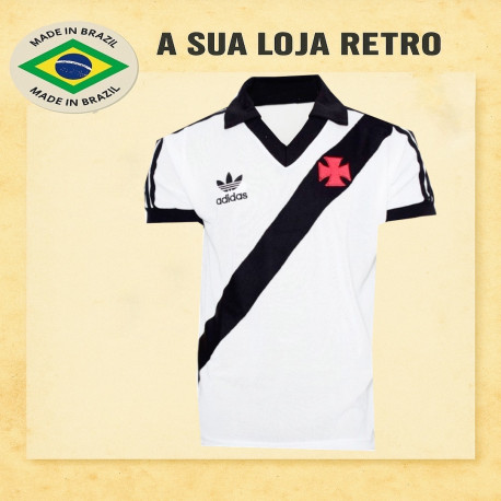 Camisa retrô Vasco branca logo - 1988 