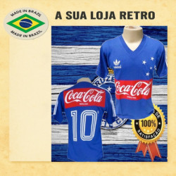 Baby Look retrô Cruzeiro Coca Cola - 1987