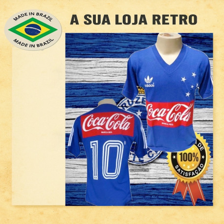 Baby Look retrô Cruzeiro Coca Cola - 1987