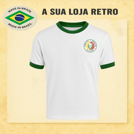 Camisa retrô Senegal branca 1970