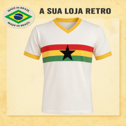 Camisa retrô Gana 2 listras