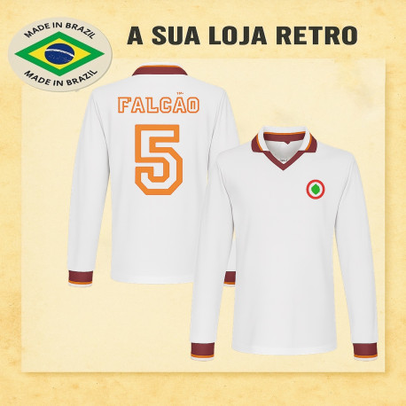 Camisa retrô AS Roma Falcão ML