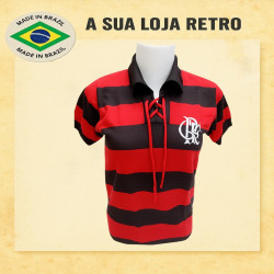 Camisa retrô baby look Flamengo tradicional 