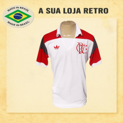 Camisa retrô Flamengo branca - 1984