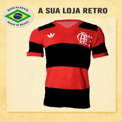 Camisa retrô Flamengo logo - 1982