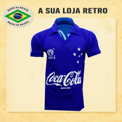 Camisa Retrô Cruzeiro - Finta - Azul - Ano 1990