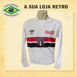 Camisa retrô São paulo logo 1988 coca cola