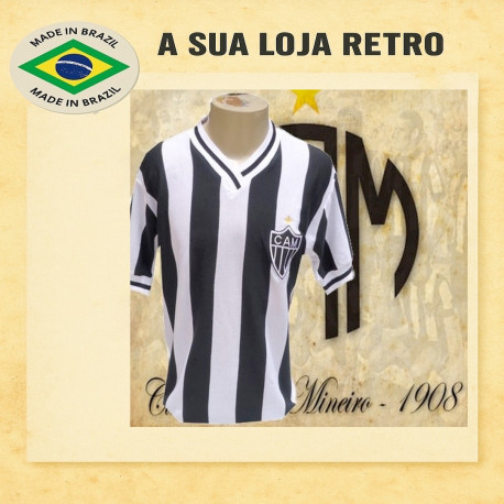 Camisa retrô listrada Atlético-1982