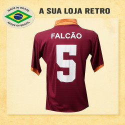 Camisa retrô AS Roma Falcão 