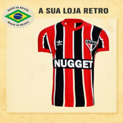 Camisa retrô São Paulo FC tricolor Nugget