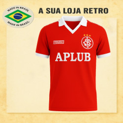 Camisa retrô Aplub Internacional vermelha - 1986