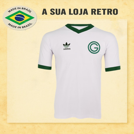 Camisa retro Goiás logo branca 1987