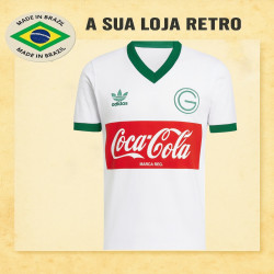 Camisa retro Goiás logo branca 1987