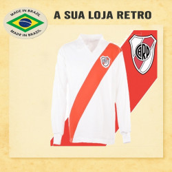Camisa retrô River Plate manga longa - ARG