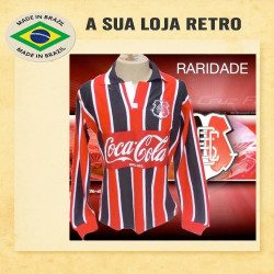 Camisa retrô Santa Cruz tricolor - 1995 manga longa