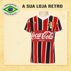 Camisa retrô Santa Cruz tricolor Banorte