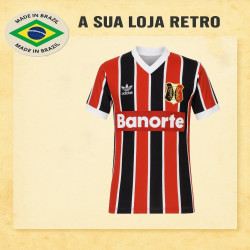Camisa retrô Santa Cruz tricolor Banorte