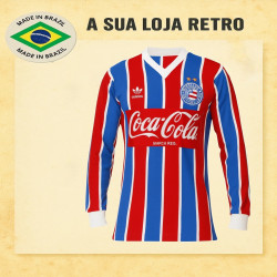 Camisa retrô Bahia - 1980 Manga longa