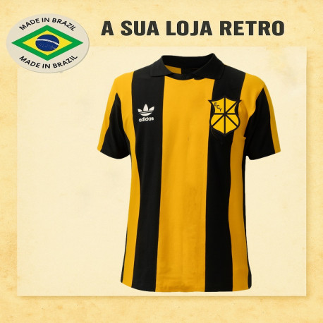 Camisa retrô listrada EC Ypiranga logo