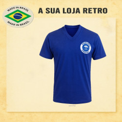 Camisa retrô azul Pinheiros 1970