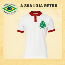 Camisa retrô Libano Branca