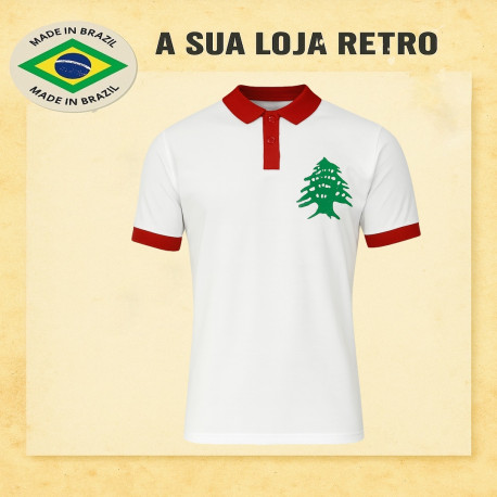 Camisa retrô Libano Branca