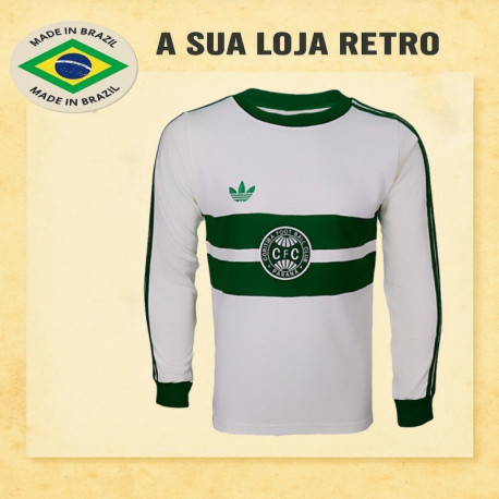 Camisa retrô Coritiba logo - 1979 manga longa