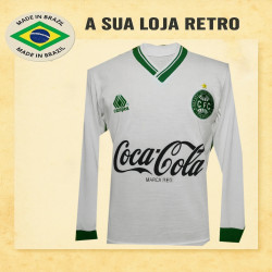 Camisa retrô Coritiba 1989 branca campeâo 