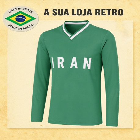 Camisa retrô Iran verde ML - 1978