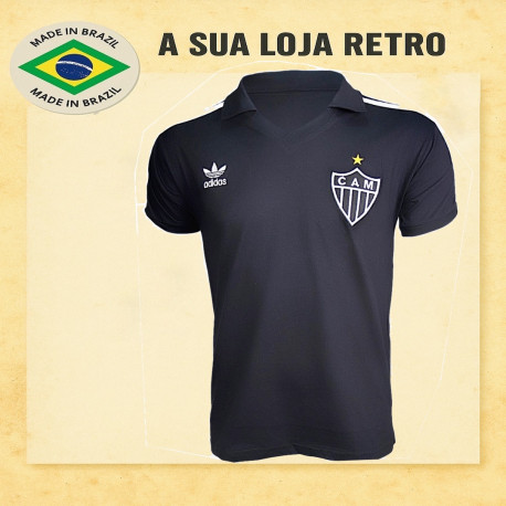 Camisa Atlético Logo preta 1980