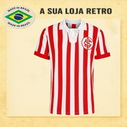 camisa retrô Internacional listrada 1910