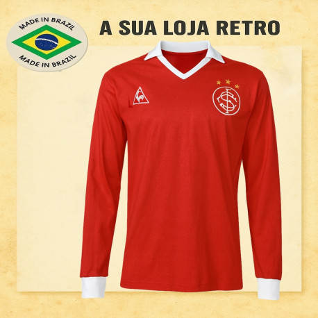 Camisa retrô Internacional le Coq Sportif ML -1983