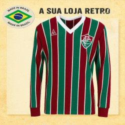 Camisa retrô Fluminense 1980 manga longa